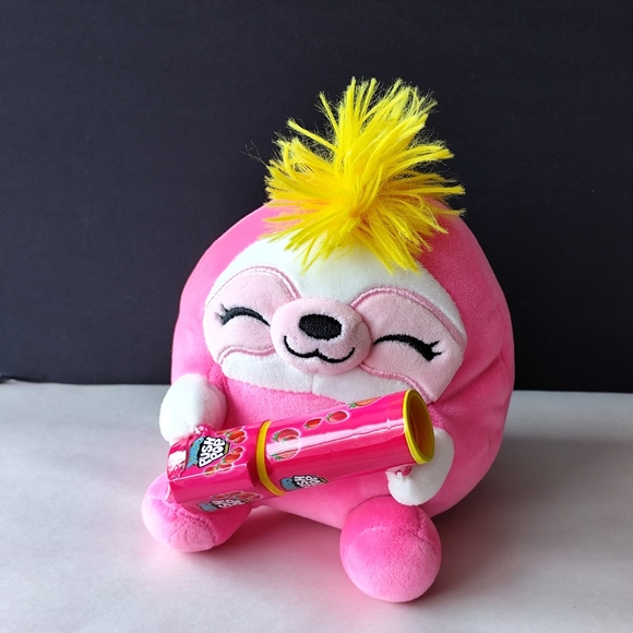 Zuru Other - 4/$50⭐️Zuru Small Pink Snackles Holding Push Pop Soft Plush Toy 6"